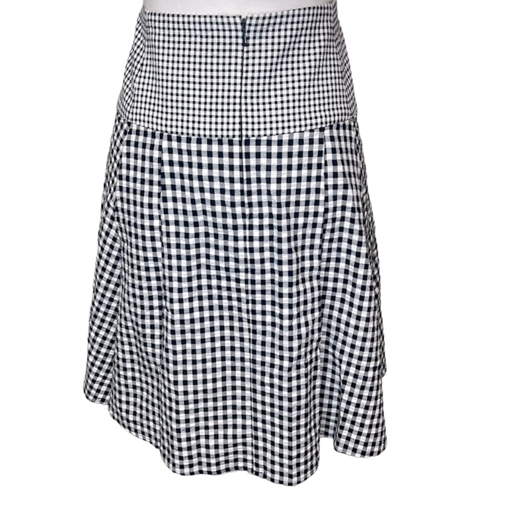 Michael Kors Gingham Skirt Navy White - Picture 4 of 6